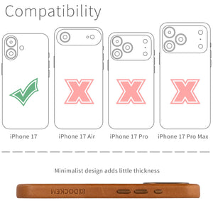 compatibility of the msgl leather case with iphone 17 (6.1 inch)