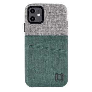 iPhone 11 Luxe M2 Wallet Case [Green/Grey]