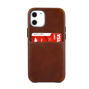 Virtuosa Genuine Leather M1 Card Case for iPhone 12 Mini [Brown]