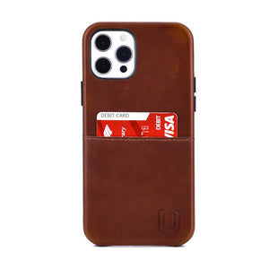 Virtuosa Genuine Leather M1 Card Case for iPhone 12 Pro Max [Brown]