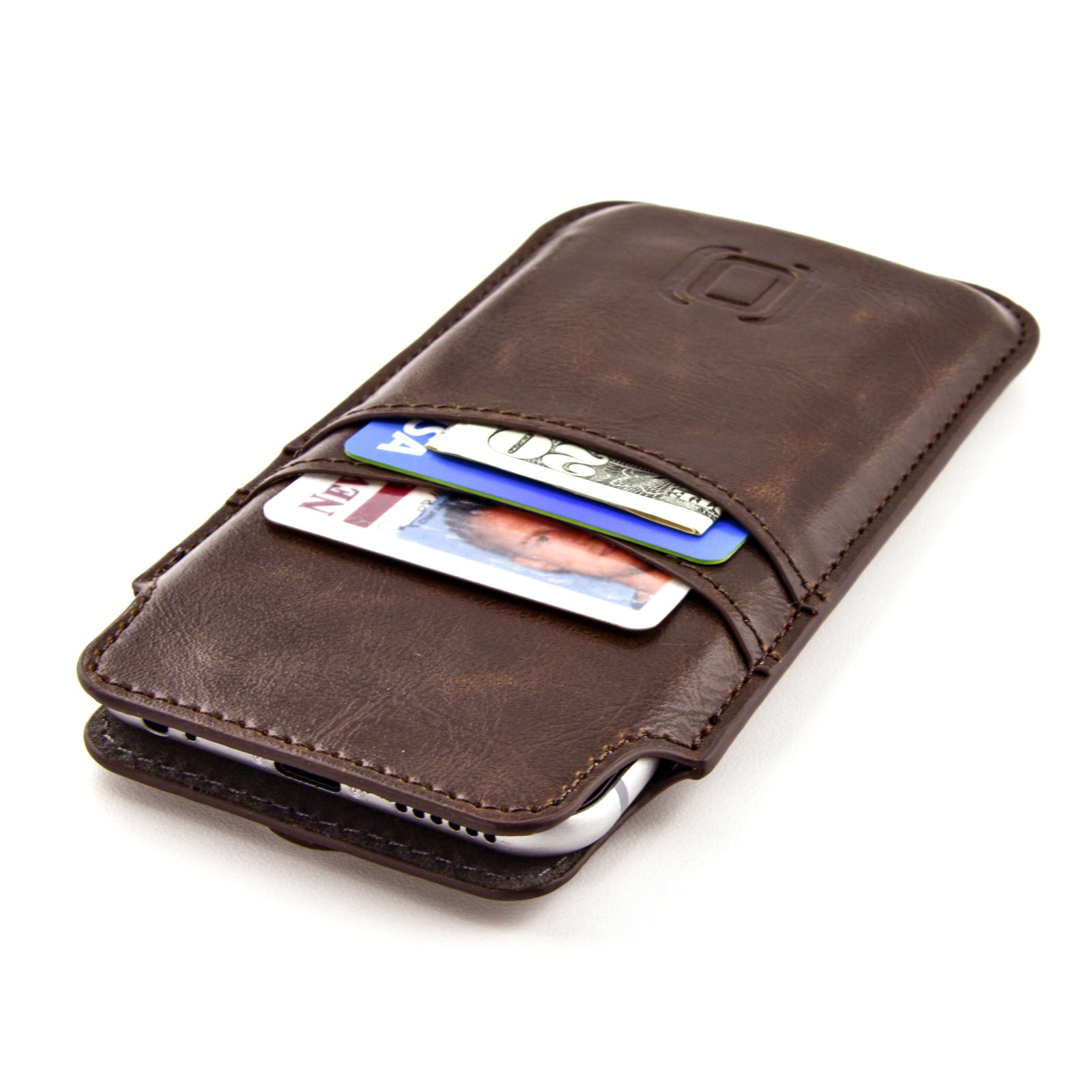 Provincial Wallet Sleeve for iPhone 11 Pro, iPhone XS, X - Brown