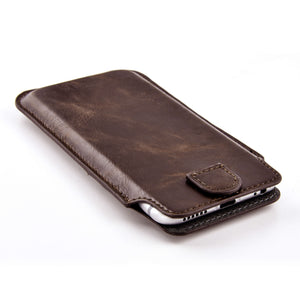 Provincial Wallet Sleeve for iPhone Pro Max Series 15, 14, 13, 12, 11 & Plus Series 16, 15, 14, 8, 7, 6 & XS Max - Brown
