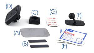 DashMini Magno Mount 3.0 Series: Magnetic Car Mount for Dash with Adhesive Base, Magnet Head, and Swivel Ball Socket