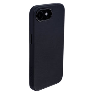 iphone 16e vegan leather slim grip case in black from dockem