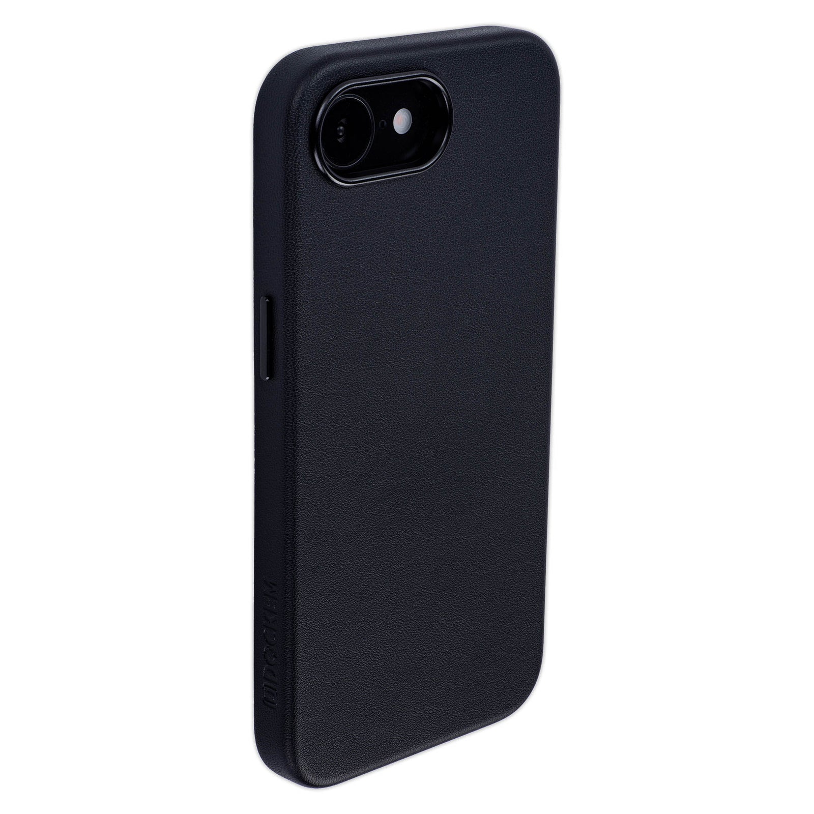iphone 17e and 16e vegan leather slim grip case in black from dockem