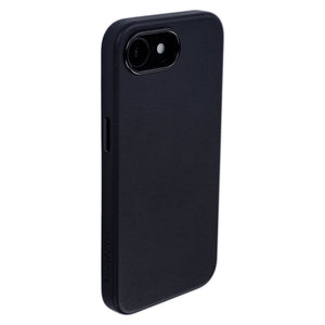 iphone 17e and 16e vegan leather slim grip case in black from dockem