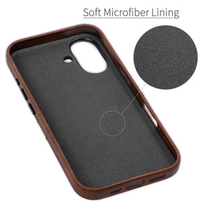 soft microfiber lining offering soft landing spot for iphone