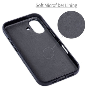 soft microfiber lining offering soft landing spot for iphone