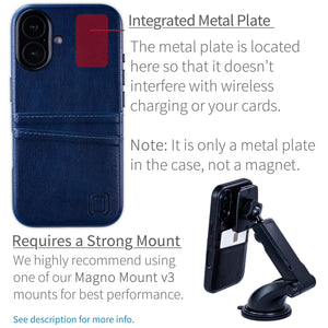 integrated metal plate location allowing for mangetic mounting