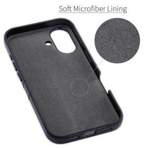 soft microfiber lining offering soft landing spot for iphone