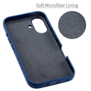 soft microfiber lining offering soft landing spot for iphone