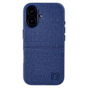 strait on shot showing texture in faux leather of luxe case