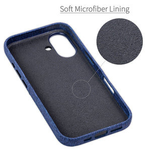 soft microfiber lining offering soft landing spot for iphone