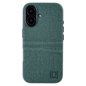 strait on shot showing texture in faux leather of luxe case