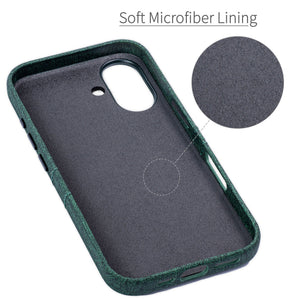 soft microfiber lining offering soft landing spot for iphone