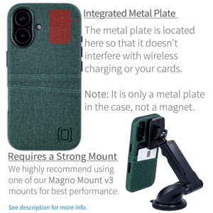 integrated metal plate location allowing for mangetic mounting