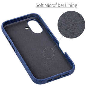 soft microfiber lining offering soft landing spot for iphone