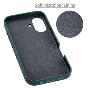 soft microfiber lining offering soft landing spot for iphone