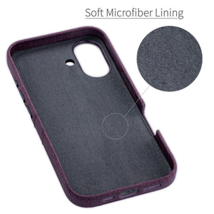 soft microfiber lining offering soft landing spot for iphone