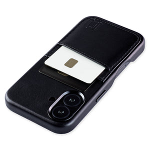 genuine leather m2gl case for iphone 16 with 2 card holder slots