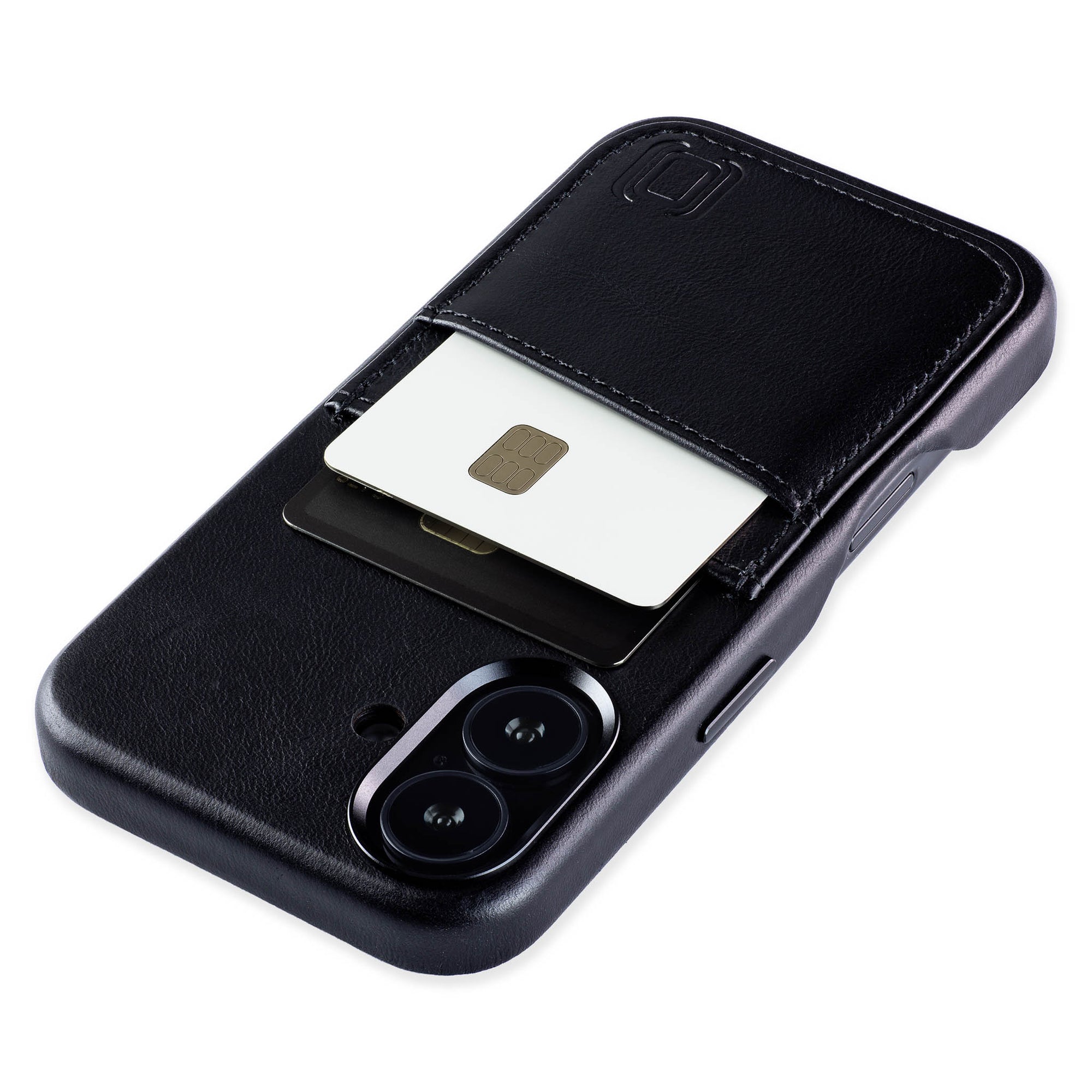 genuine leather m2gl case for iphone 16 with 2 card holder slots