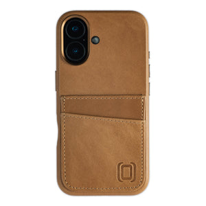 heavy duty stitched on pockets for 2 cards genuine leather wallet iphone case