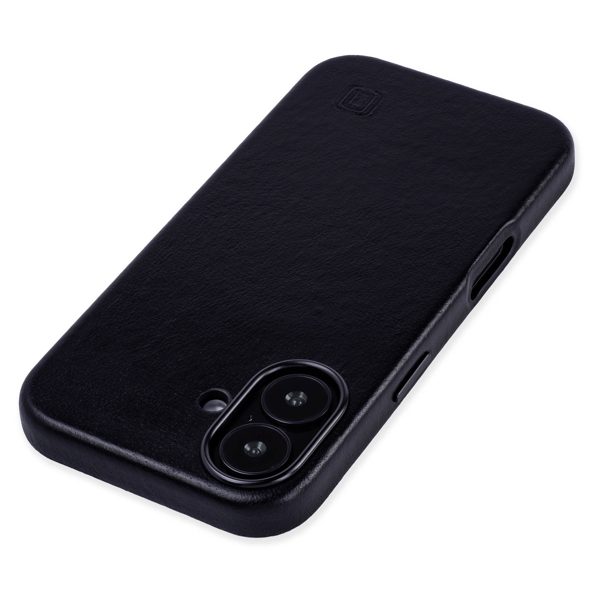 genuine leather slim case for iphone 16 metal camera ring and buttons