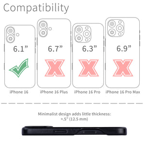 compatibility of the msgl v2 leather case with iphone 16 (6.1 inch)