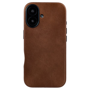 photo showing oil-waxed leather color for msgl genuine leather case