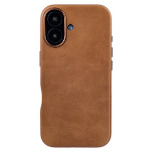 photo showing oil-waxed leather color for msgl genuine leather case