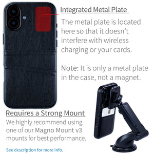 integrated metal plate location allowing for mangetic mounting