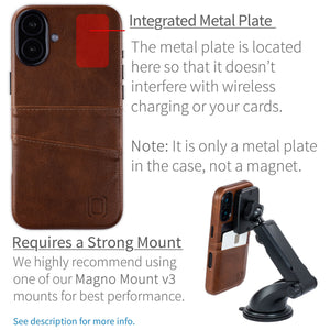 integrated metal plate location allowing for mangetic mounting