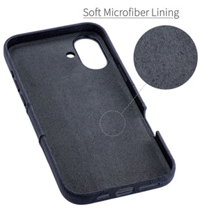 soft microfiber lining offering soft landing spot for iphone