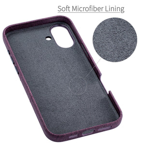 soft microfiber lining offering soft landing spot for iphone