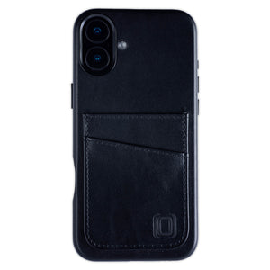 heavy duty stitched on pockets for 2 cards genuine leather wallet iphone case