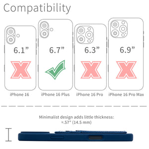 iPhone 16 Plus Silicone M2L Card Case [Navy]