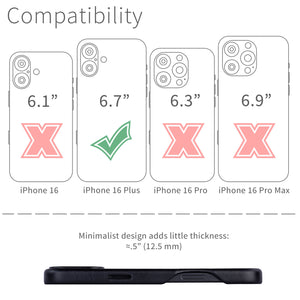 compatibility of the msgl v2 leather case with iphone 16 plus (6.7 inch)