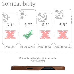 compatibility of the msgl v2 leather case with iphone 16 plus (6.7 inch)