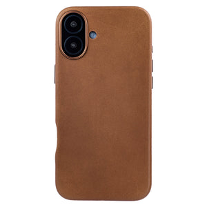 photo showing oil-waxed leather color for msgl genuine leather case
