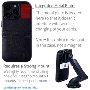 integrated metal plate location allowing for mangetic mounting