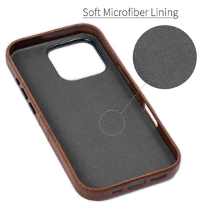 soft microfiber lining offering soft landing spot for iphone