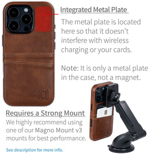 integrated metal plate location allowing for mangetic mounting
