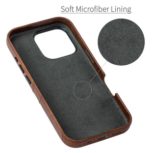 soft microfiber lining offering soft landing spot for iphone