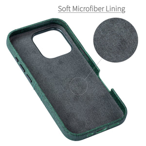 soft microfiber lining offering soft landing spot for iphone