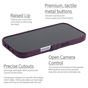 completely exposed camera button, metal tactile buttons raised lip around edge for protection