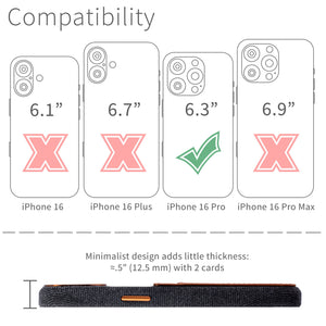compatibility of the card case with iphone 17e and 16e (6.1 inch)