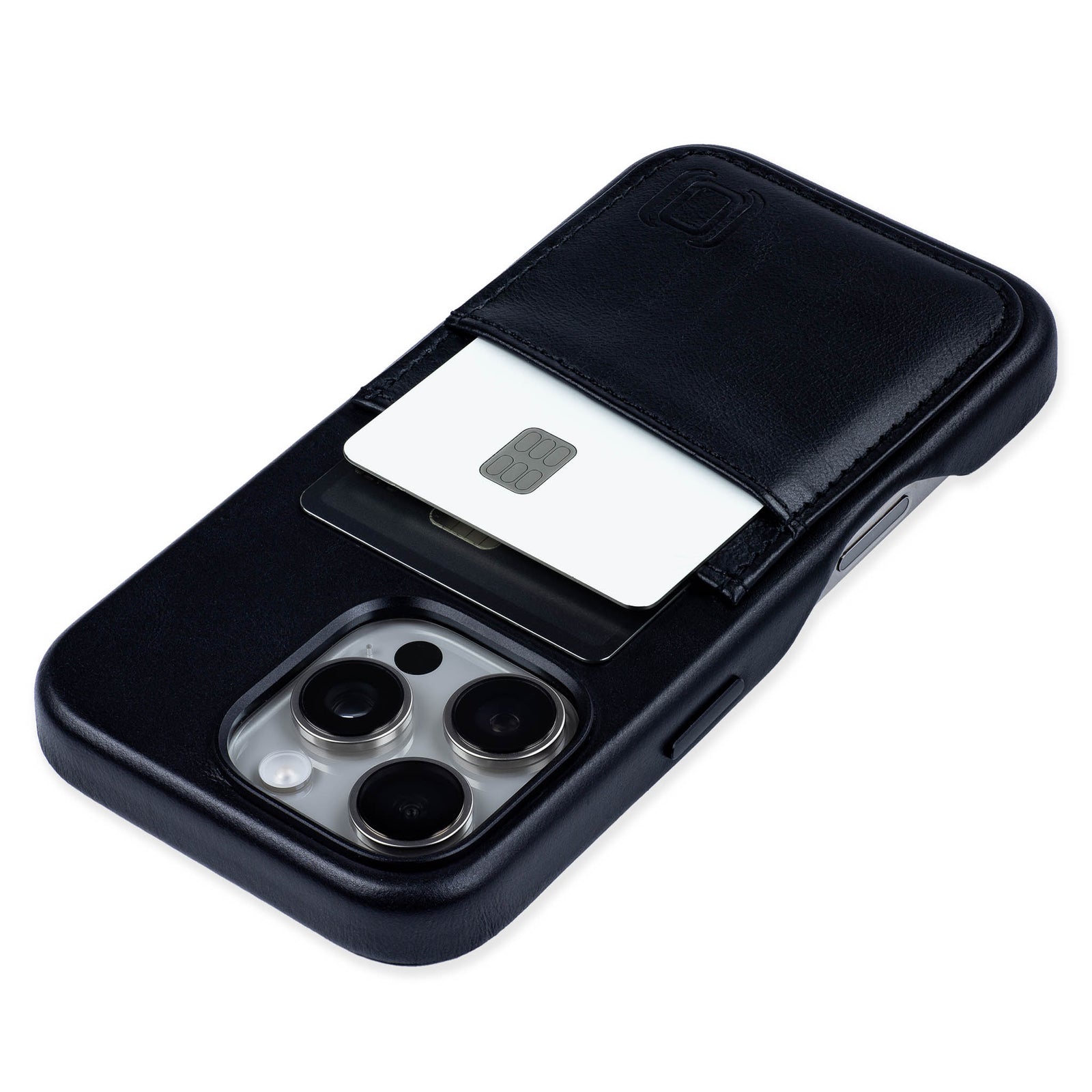 genuine leather m2gl case for iphone 16 pro with 2 card holder slots