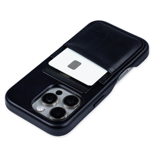 genuine leather m2gl case for iphone 16 pro with 2 card holder slots