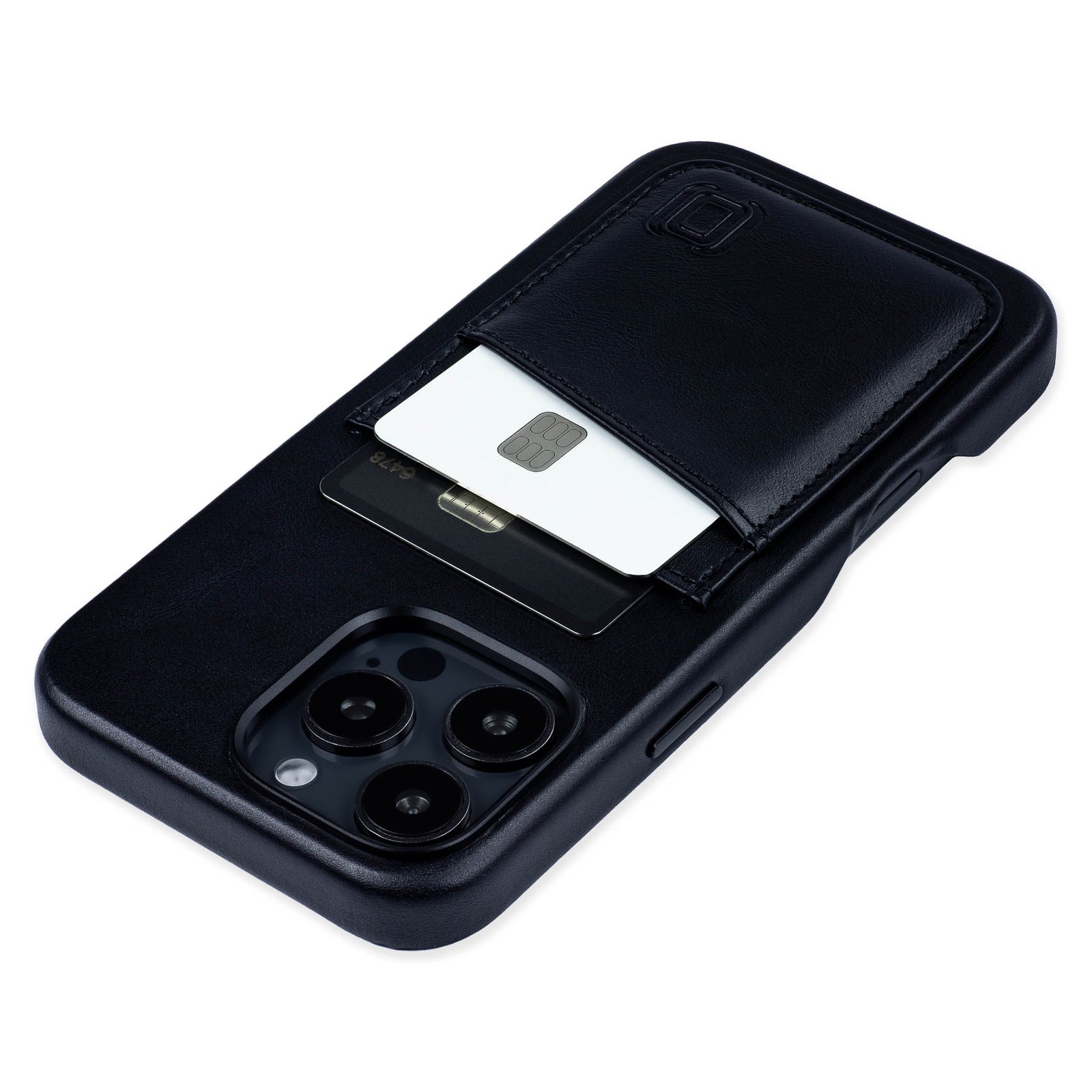 genuine leather m2gl case for iphone 16 pro max with 2 card holder slots