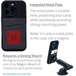 iPhone 16 Pro Silicone M2L Card Case [Black]